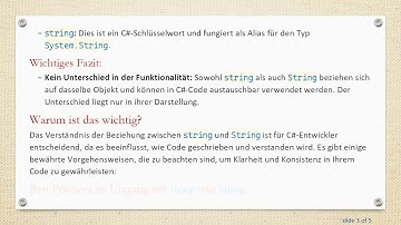 Verstehen des Unterschieds zwischen String und string in C#