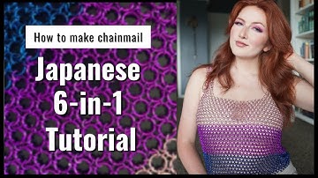 Japanese 6-in-1 Tutorial | How to make chainmail | Pride month tank top!