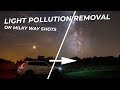 Best way to remove light pollution on Milky Way shots | Photoshop tutorial