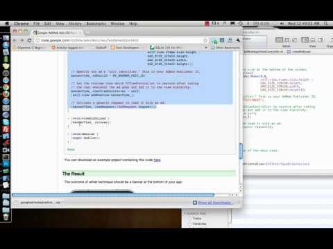 iPhone/iPad Tutorial & Lesson 24: Admob Integration to you App