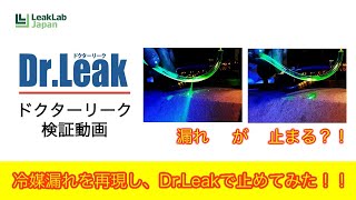 Dr Leak 冷媒ガス漏れ止めのデモ動画 R1234yf仕様