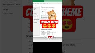Make Excel Look attractive 🔥🔥👀 Theme Change Trick #shortsfeed #excel