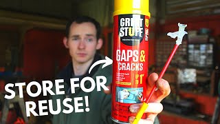 How to Store & Restart Great Stuff Spray Foam!