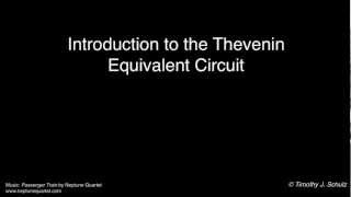 introduction to thevenin equivalent circuits