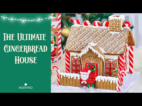 THE ULTIMATE GINGERBREAD HOUSE COOKIES | Tutorial by Honeydo