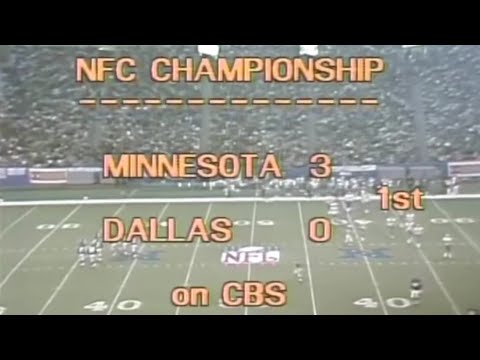 1973 NFC Championship Dallas Cowboys vs Minnesota Vikings (Broadcast+Pat Summerall Commentary)