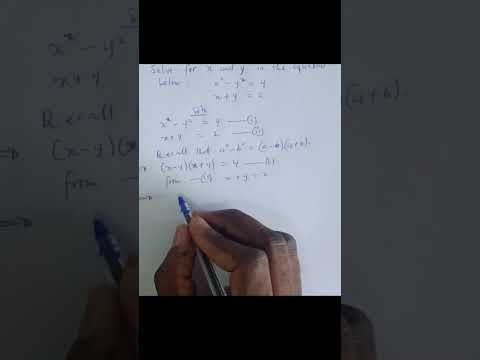 Solving Simultaneous Equations: Linear and Quadratic #maths #learnmath #mathtutorial #équations