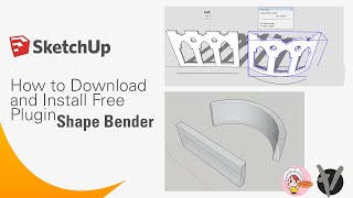 how to Download and Install Free Sketchup Plugin Shape Bender by Khmer Housewife