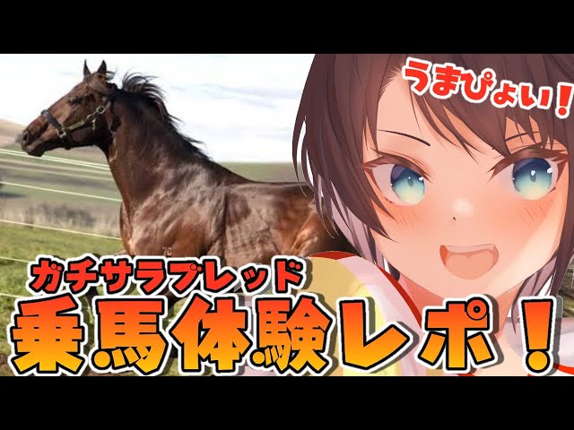 【#生スバル】うま娘が気になりすぎてガチ乗馬しにいったしゅばああああああレポ！！！！/Horseback riding experience report【】のサムネイル