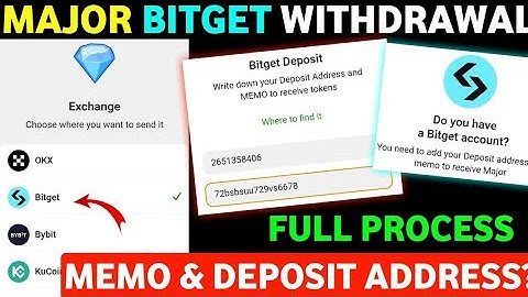 How to withdraw Major tokens in bitget | Major Bitget Withdrawal Process |Bitget UID Deposit Address