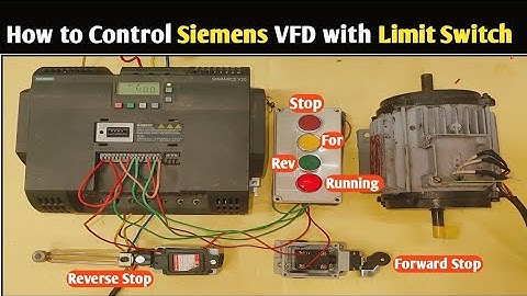 Siemens VFD Reverse Forward Connection| Siemens VFD 3 Wire Wiring| Siemens VFD Control Limit Switch