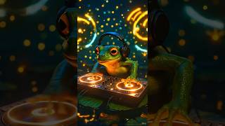Frog DJ Party 🎵✨#🐸FrogDJ #FunnyAnimals #PartyVibes #3DCinematic #NatureDisco