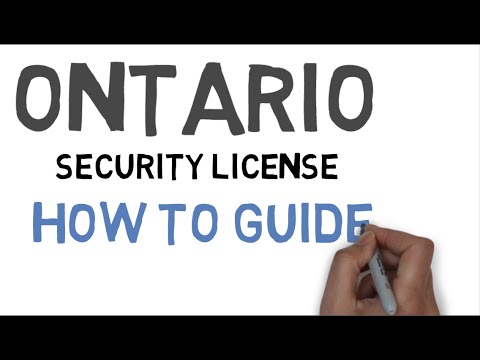 Ontario Security License - How To Guide