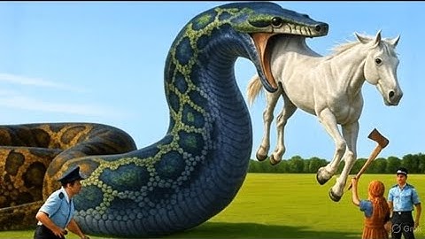 Brave Heroes Save Frightened White Horse from a Giant Python’s Deadly Ambush on the Quiet Meadow 🐍🐎