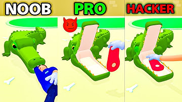 NOOB VS PRO VS HACKER In Zoo - Happy Animals | All Levels Gameplay @AzharGamer1