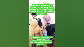 Pesan Haru Seorang Ibu Saat Menitipkan Putrinya di Hari Pernikahan 💍 #shorts