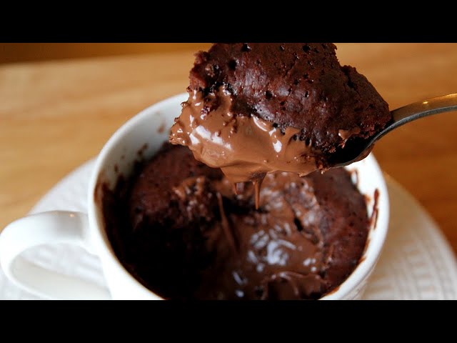 Microwave Chocolate Mug Cake Recipe In 1 Minute- Eggless Recipe » Maayeka