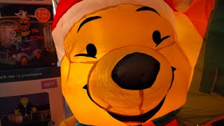 NEW FOR 2023 Gemmy Christmas Airblown Inflatable 7.5ft Disney Winnie The Pooh Sleigh With LED Lights