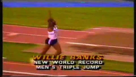 Willie Banks -Triple Jump WR - 17.97m (58' 11½'') - Indianapolis 1985