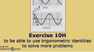 Ex 10H - Solving Trigonometric Equations using Trigonometric Identities - Y12 A Level Maths