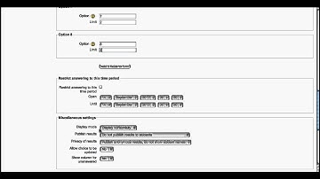 Creating Moodle Choice Activity With Limits.mov