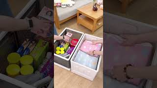 Organize with me! HAIXIN foldable storage bins with wheels #storageideas #homeorganization