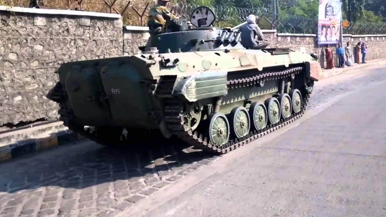 These are the Indian Army Tanks on Road near DRDO Pune