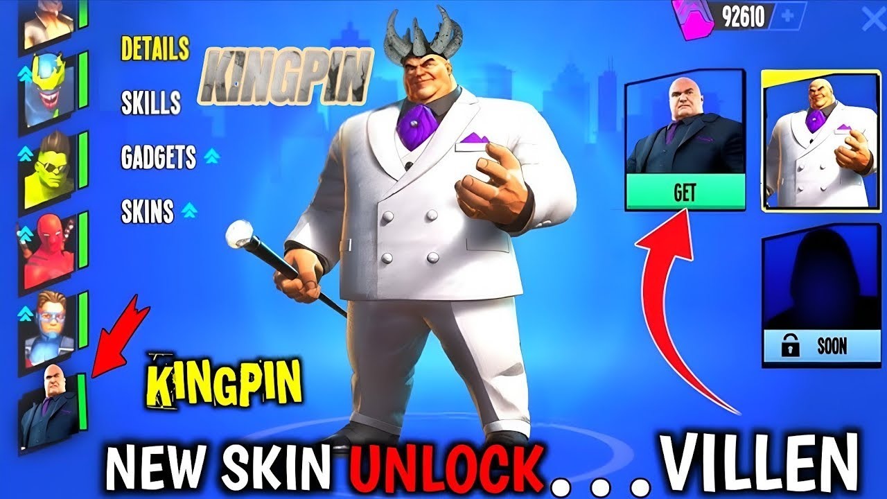 NEW KINGPIN SKIN UNLOCK IN FREE Part 2 Spider Fighter 3 New Kingpin Mega Update Gameplay #2 