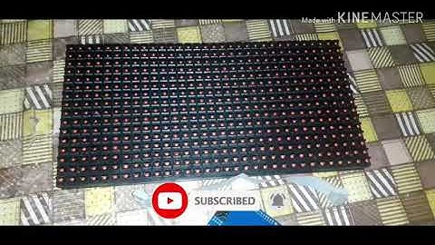 CARA MEMBUAT JWS 1 PANEL P10 ARDUINO