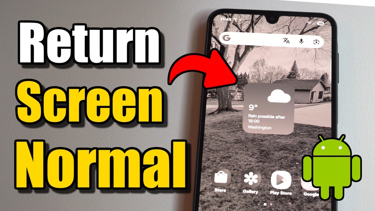 How to Set Screen Color Back To Normal On Android (Best Method) - YouTube