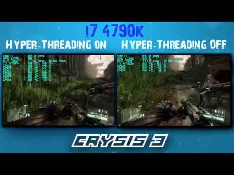 Hyperthreading ON vs OFF Side By Side Comparison Video