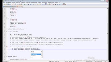 Pong programming HTML5 [timelapse]