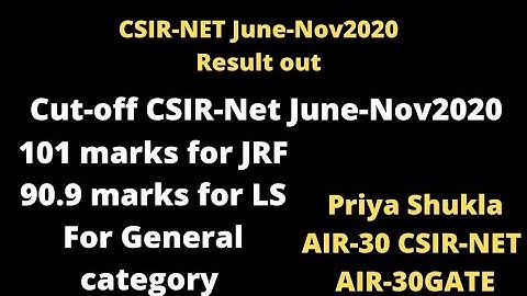 csir-net June /Nov 2020 result|cut off |cut-off June/Nov-2020|Rank|Result declared |Aurum Chemistry