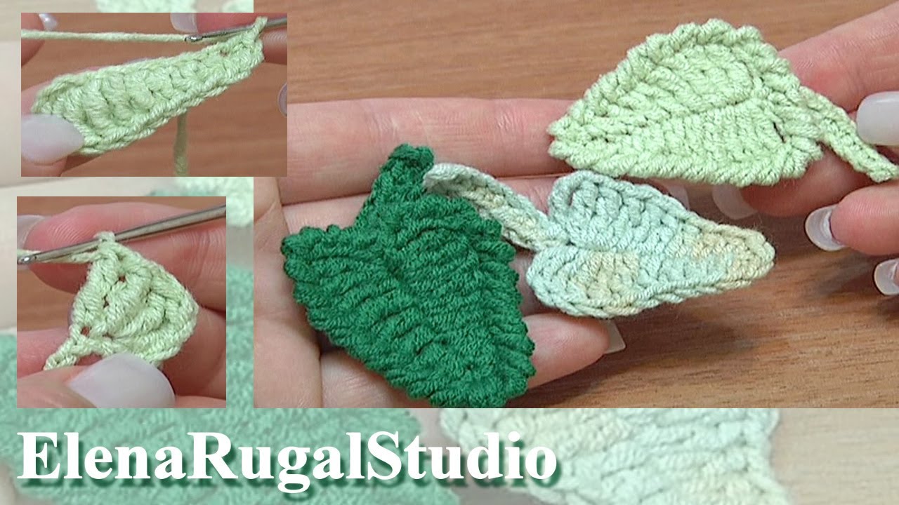 How To DO Crochet Leaf/ CROCHET EARRINGS YouTube