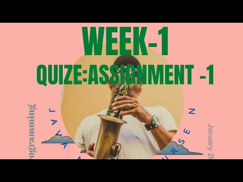 java nptel assignment- 1 || Quize week-1 || assignment 2022 || January 22