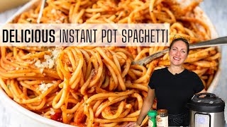 Instant pot spaghetti with canned sauce hotsell