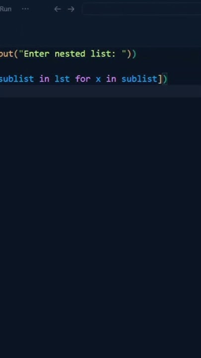 Flatten nested list in Python #python #learnpython #programming - YouTube