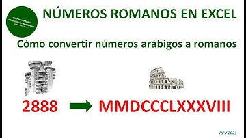 Números romanos en Excel (I): cómo convertir números arábigos en números romanos
