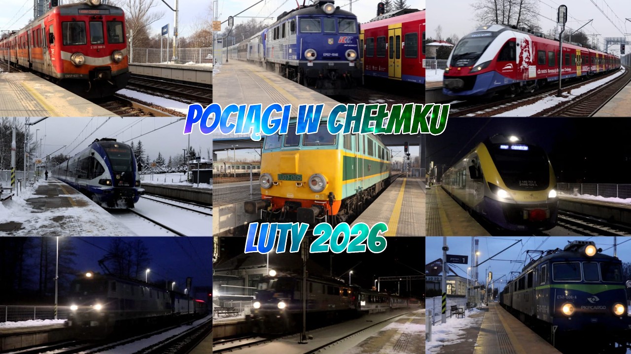 Pociągi w Chełmku Luty 2026