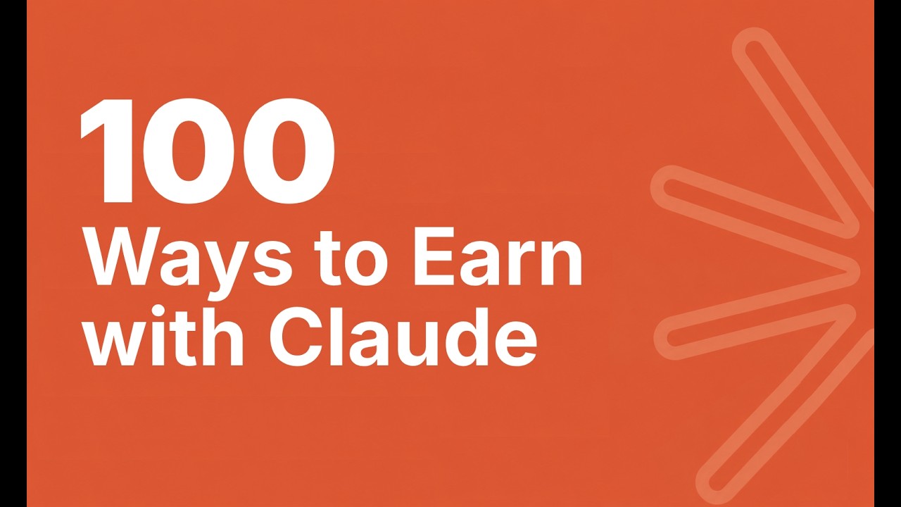100 Ways to Earn With Claude - 55 second tour