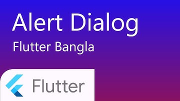 28. Simple Alert Dialog | flutter bangla tutorial