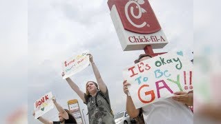 HEY, HEY CHICK-FIL-A DON'T LIKE GAY