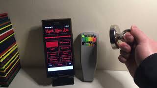 Testing my Spirit Music Box App next to a KII Meter (K2 Meter)