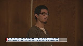 Documents reveal chilling details in abduction, assault of 11 year old girl