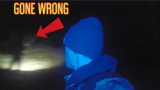 (WE HAD TO QUIT) WINTER CAMPING AT TERRIFYING LOCATION 