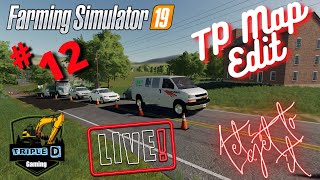 Farming simulator 19 live TP map making/editing part #12 Triple D Gaming Live Stream screenshot 5
