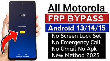 All Moto Android 12/13/14 : Google/ FRP Bypass - EASY NEW TRICK 2025 (Without PC)