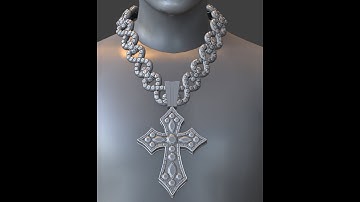MAKING CROSS PENDANT | TURNING REAL CHAINS TO FIVEM CHAINS | BLENDER 3D MODELING | FIVE M CUSTOM
