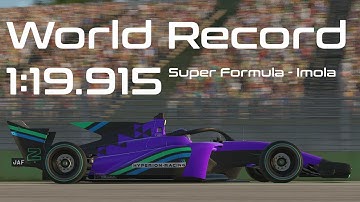 [OUTDATED] World Record | iRacing Super Formula - Imola
