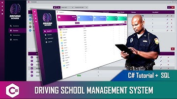 C# Tutorial  - Driving School Management System - SQL Database